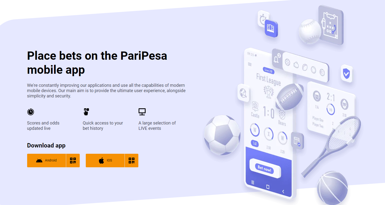 Playing through the PariPesa app