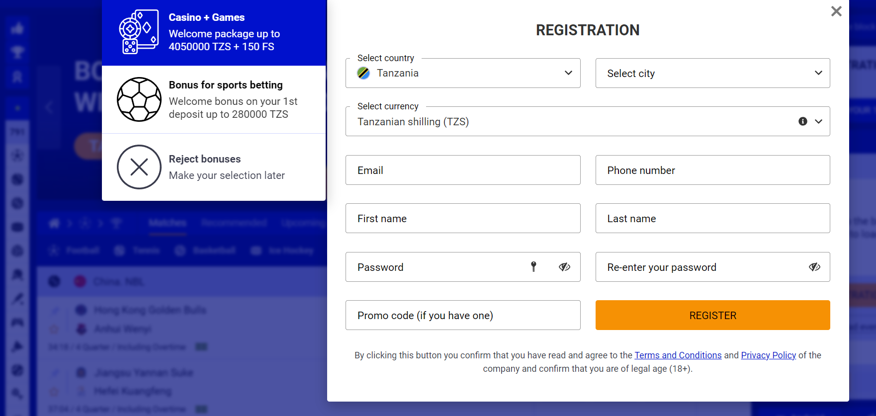 Available ways to register at PariPesa Available ways to register at PariPesa