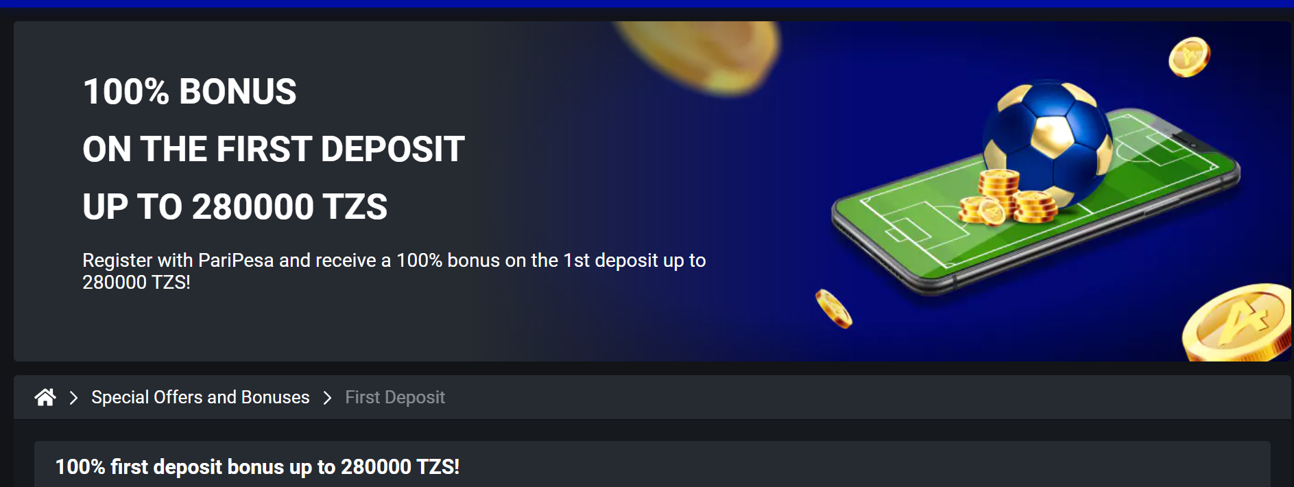 PariPesa registration bonus PariPesa registration bonus